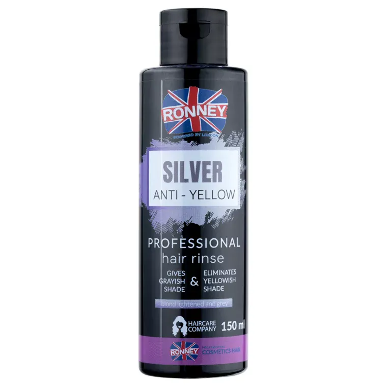 Preparat za neutralisanje žutih tonova na kosi RONNEY Silver 150ml — slika 1
