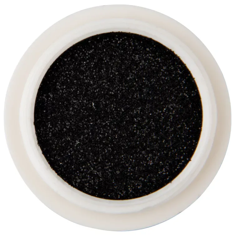 Gliter prah za nokte ASNGP206-7 crni 1g — slika 1