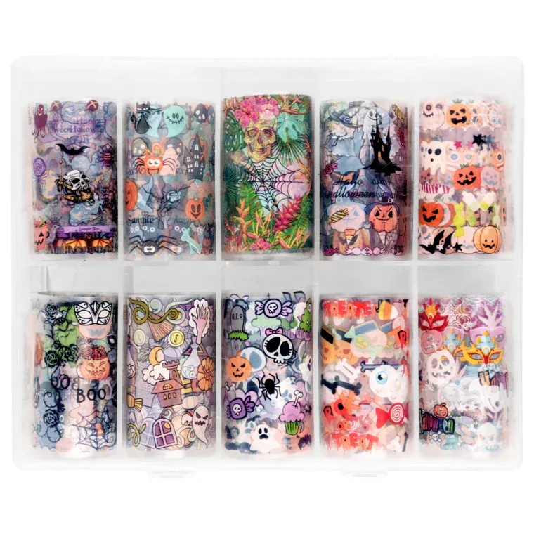Transfer folije za nokte TF001-5 Halloween 10/1 — slika 1