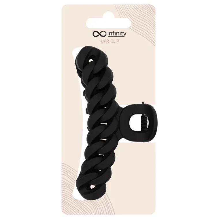 Šnala za kosu - Chain — Crna — slika 1
