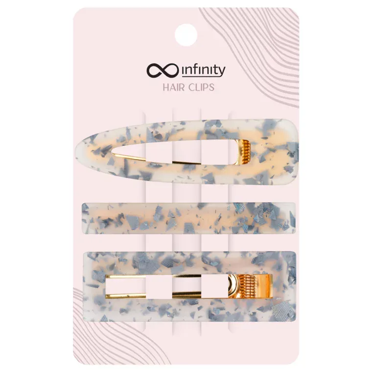 Šnale za kosu INFINITY INF333 plave 3/1 — slika 1