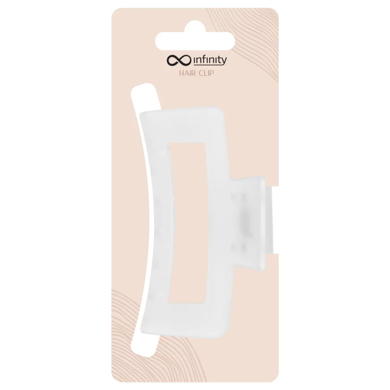 Šnala za kosu - Transparent Classic — Bela — slika 1
