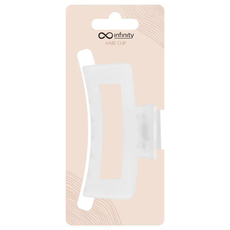 Šnala za kosu - Transparent Classic — Bela — slika 1