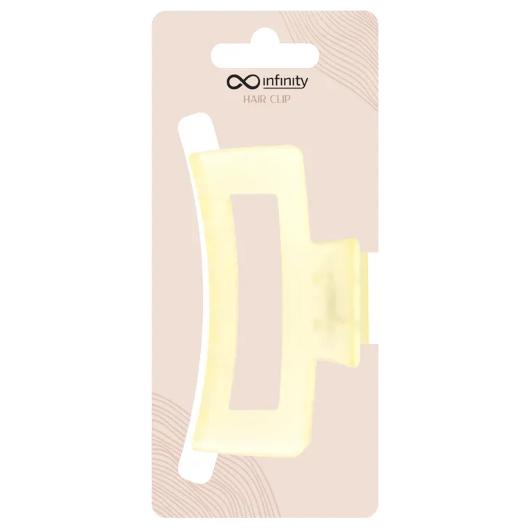 Šnala za kosu - Transparent Classic — Svetložuta — slika 1