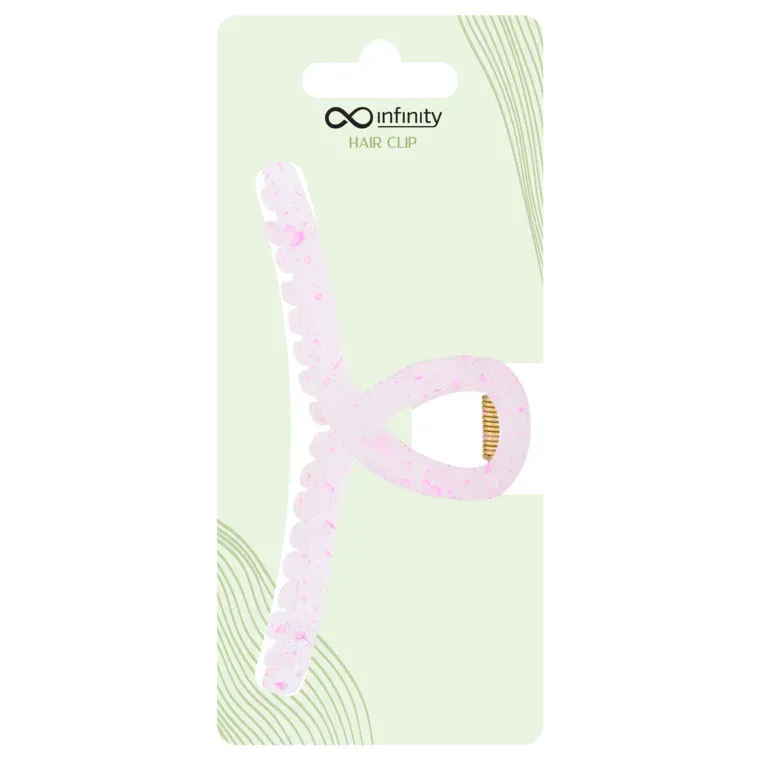 Šnala za kosu - Transparent Loop — Roze — slika 1