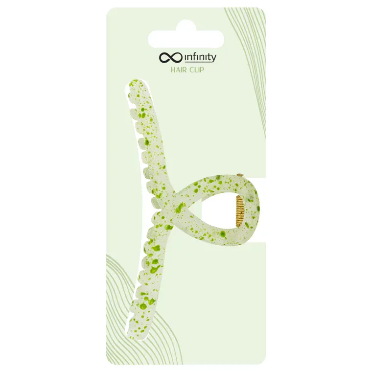 Šnala za kosu - Transparent Loop — Zelena — slika 1