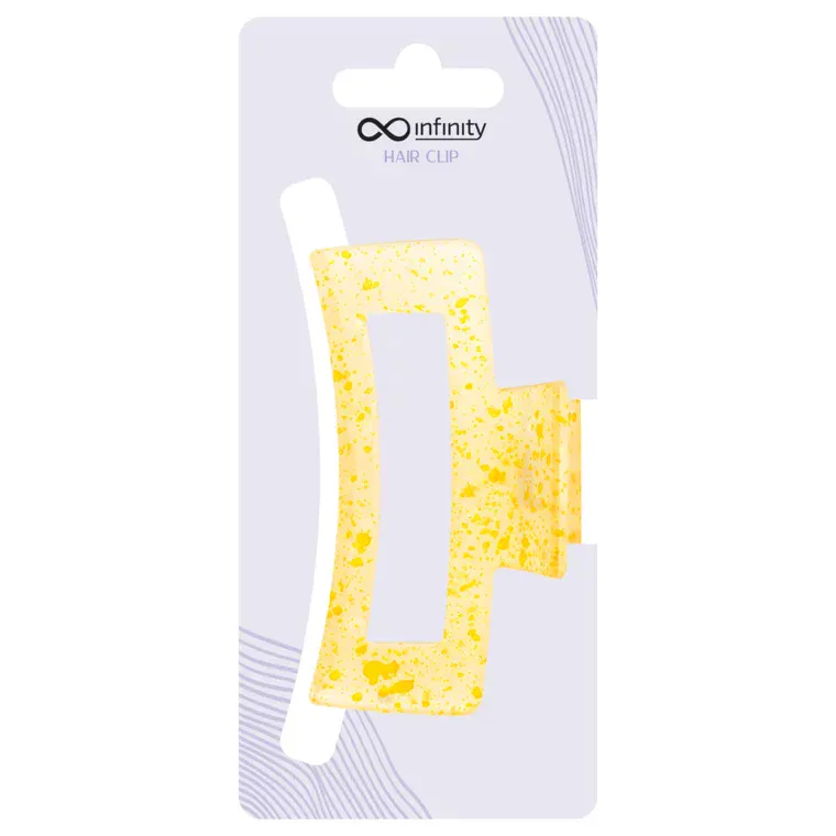 Šnala za kosu - Classic Speckled — Žuta — slika 1