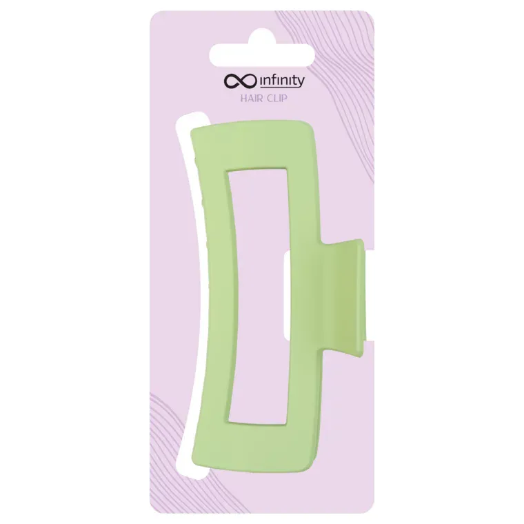 Šnala za kosu - Bold Rectangle — Zelena — slika 1