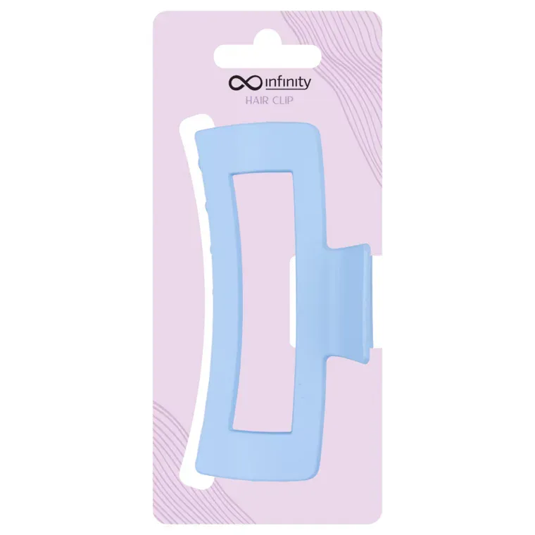 Šnala za kosu - Bold Rectangle — Plava — slika 1