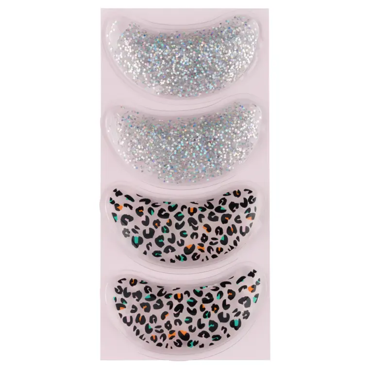 Gel jastučići za predeo ispod očiju - Glitter and Animal Print — slika 3