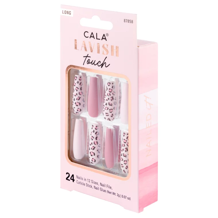 Set press on tipsi CALA Pink Cheetah — slika 3