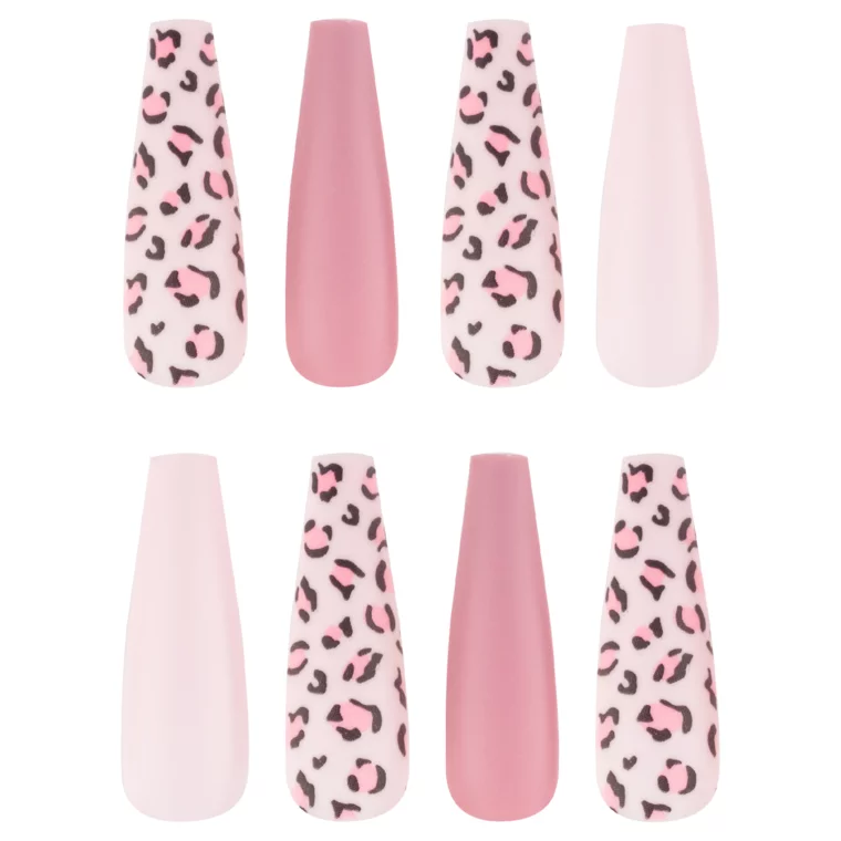 Set press on tipsi CALA Pink Cheetah — slika 4