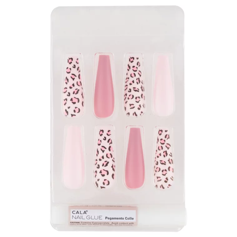 Set press on tipsi CALA Pink Cheetah — slika 5