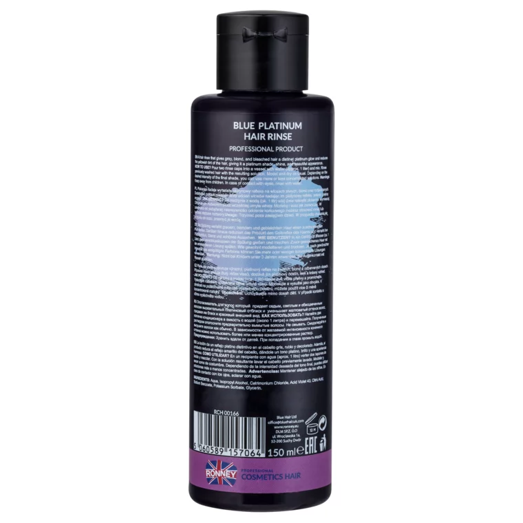 Preparat za neutralisanje žutih tonova na kosi RONNEY Blue Platinum 150ml — slika 2
