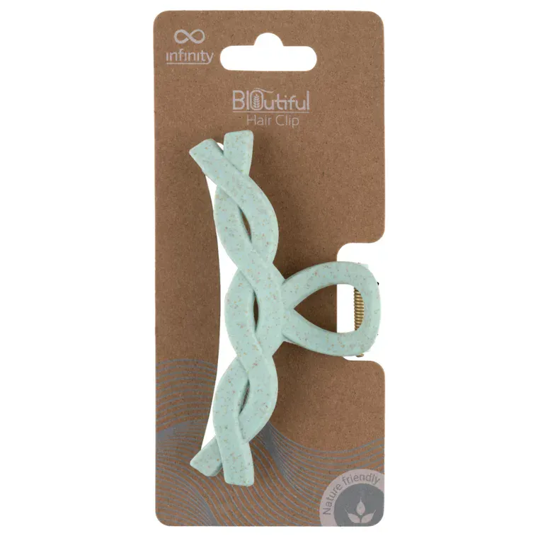 Šnala za kosu - Braided Loop — Mint — slika 1