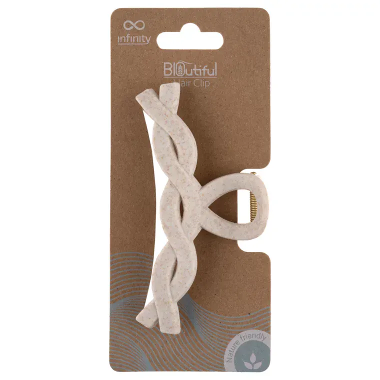 Šnala za kosu - Braided Loop — Bež — slika 1