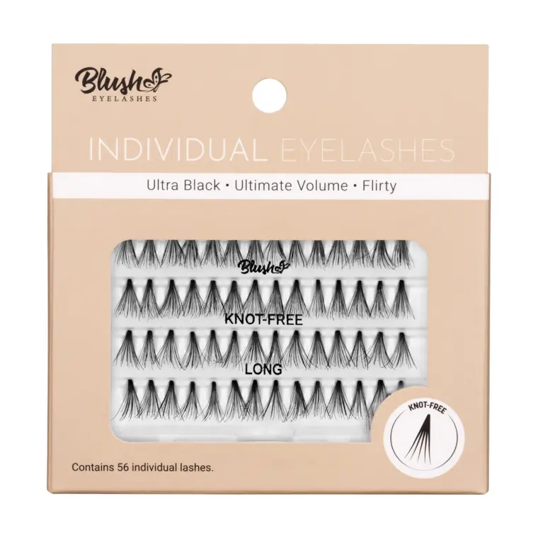 Individualne trepavice bez čvorića - Ultra Black 555