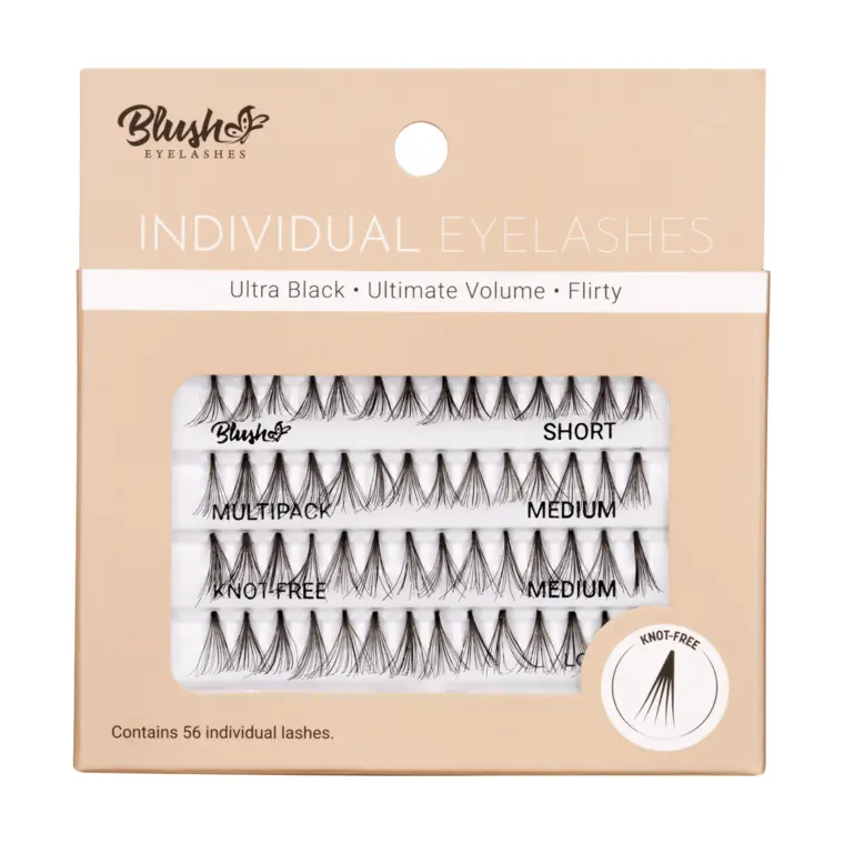 Individualne trepavice bez čvorića - Ultra Black 558