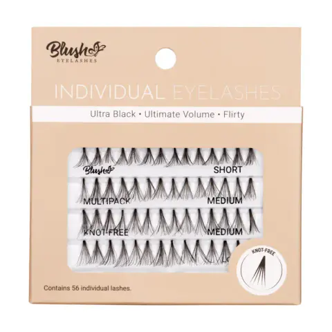 Individualne trepavice bez čvorića - Ultra Black 558
