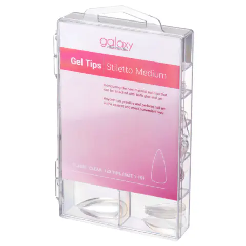 Gel tipse za nadogradnju - Stiletto Medium