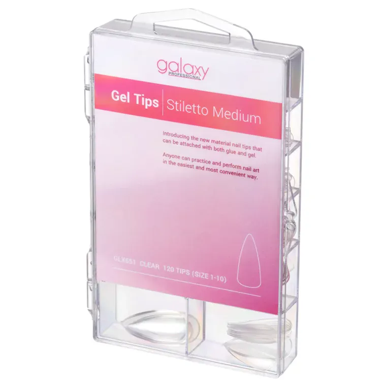 Gel tipse za nadogradnju - Stiletto Medium — slika 1