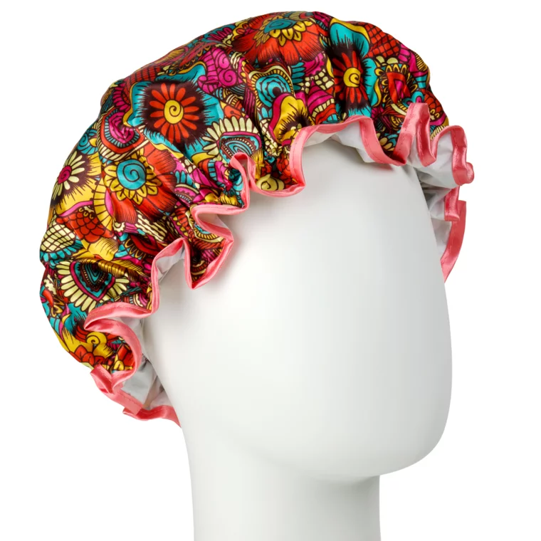 Set kapa za tuširanje i turban Flower Power — slika 5