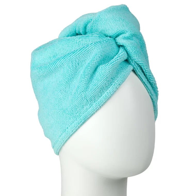 Set kapa za tuširanje i turban Turquoise Abstract — slika 3