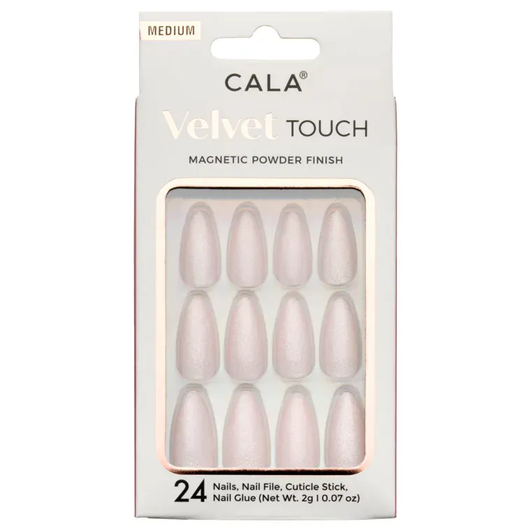 Set press on tipsi CALA Velvet Touch Cateye Pink — slika 1