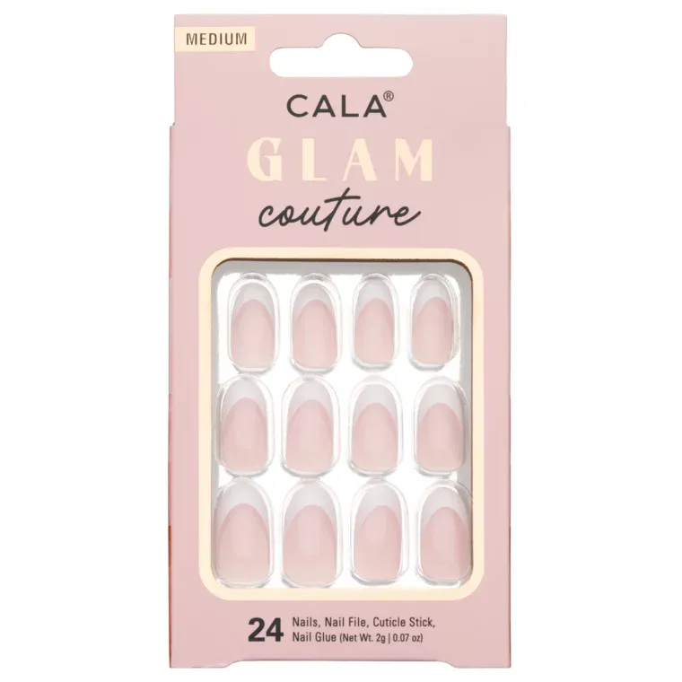 Set press on tipsi CALA Glam Couture French — slika 1