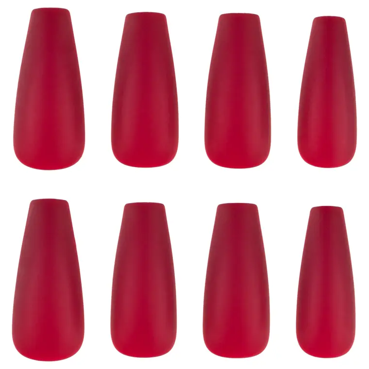 Set press on tipsi CALA Glam Couture Red Matte — slika 5