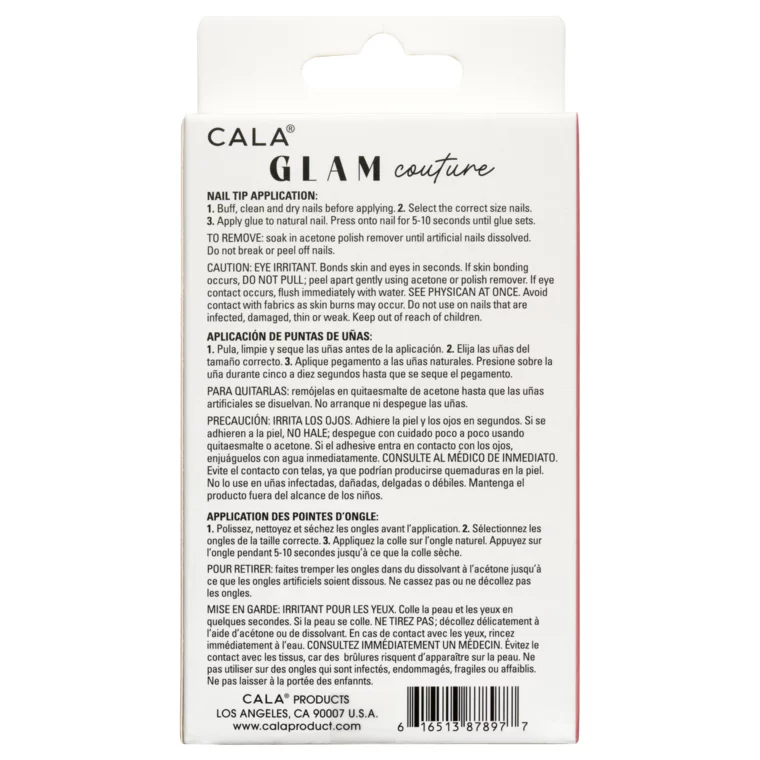 Set press on tipsi CALA Glam Couture Red Matte — slika 4
