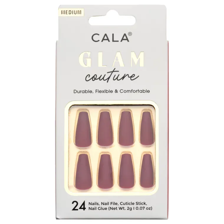 Set press on tipsi CALA Glam Couture Red Matte — slika 1