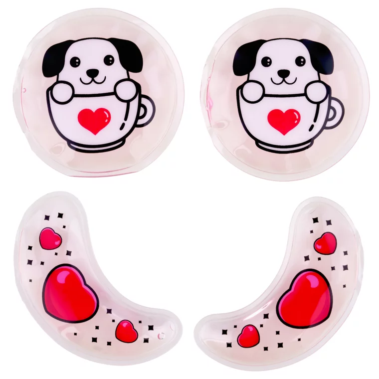 Set gel jastučića za oči - Puppy Hearts — slika 1