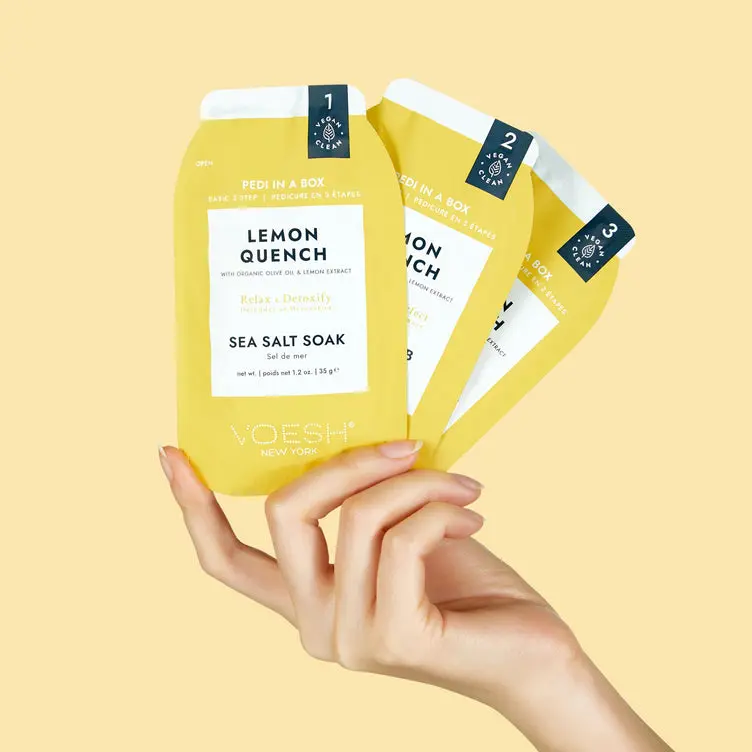 Pedikir set VOESH Lemon Quench 3 Step — slika 5