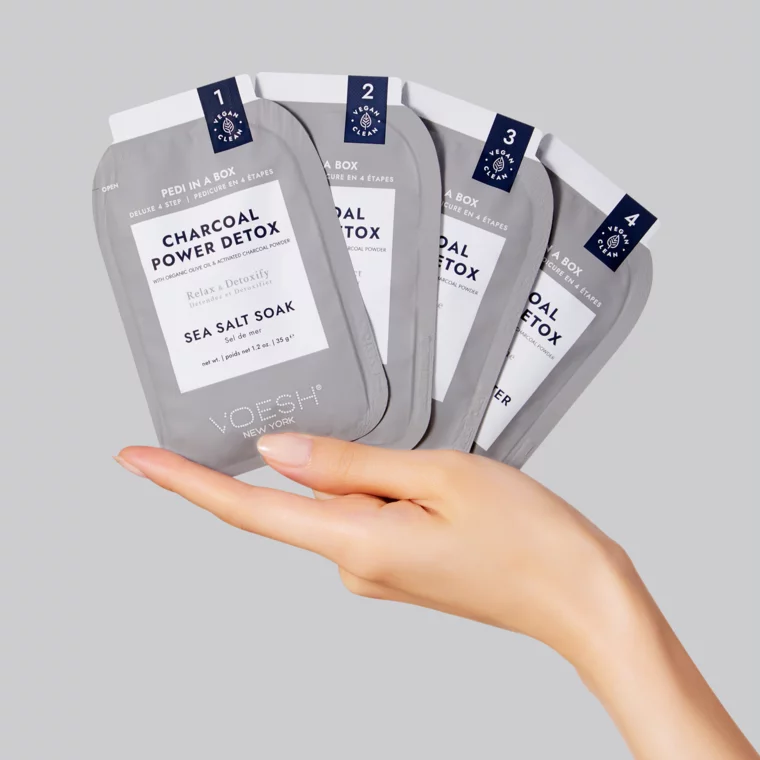 Pedikir set VOESH Charcoal Power Detox 4 Step — slika 3