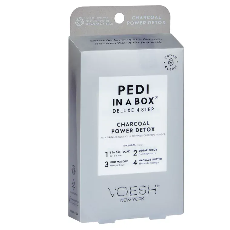 Pedikir set VOESH Charcoal Power Detox 4 Step — slika 1