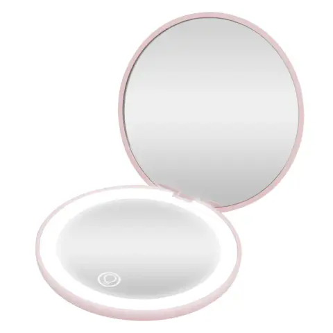 LED kozmetičko ogledalo - roze
