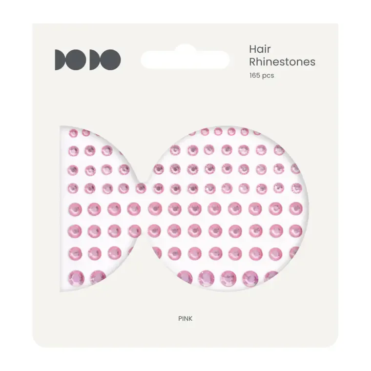 Cirkoni za kosu — Roze — slika 1