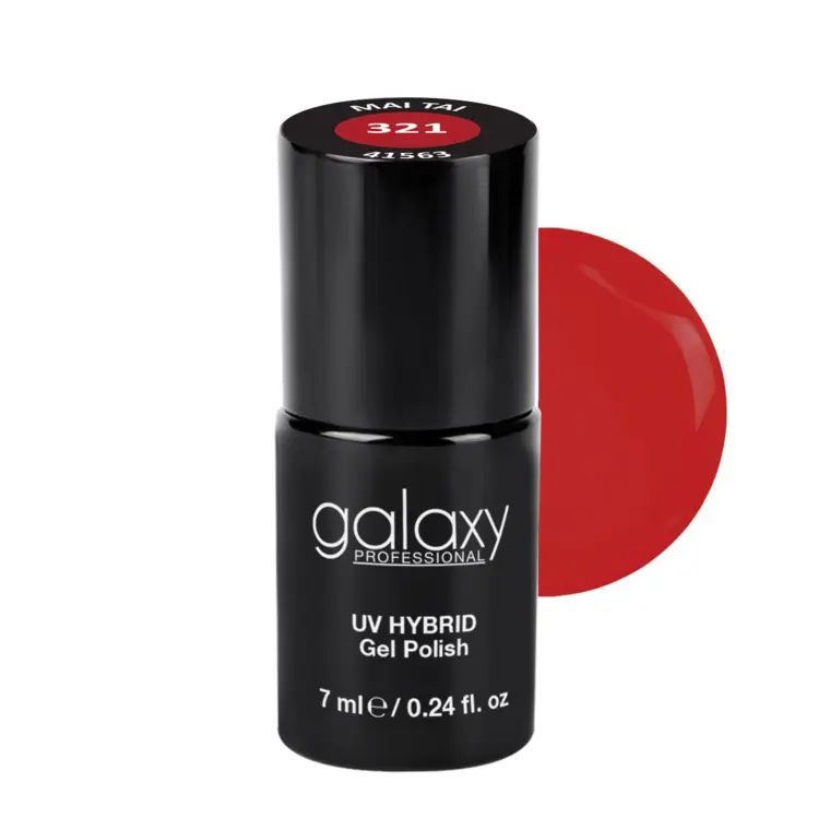 CORAL RED - trajni lak za nokte UV/LED Hybrid 7 ml