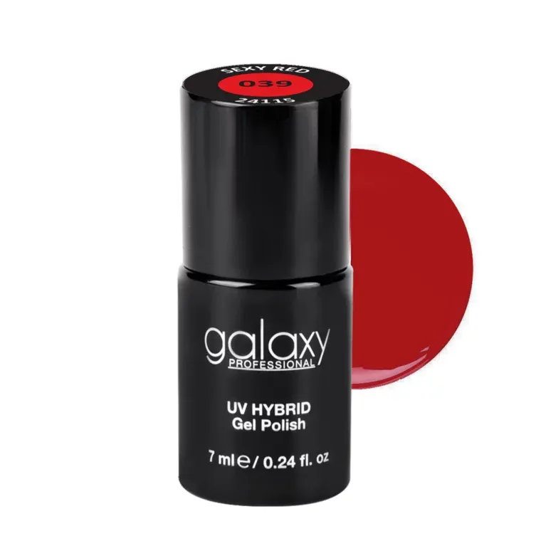 CORAL RED - trajni lak za nokte UV/LED Hybrid 7 ml — Sexy Red S039 — slika 1