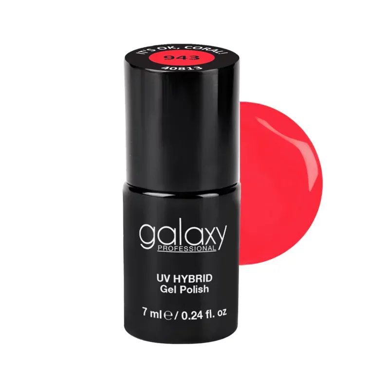 CORAL RED - trajni lak za nokte UV/LED Hybrid 7 ml — It's Ok, Coral! S943 — slika 1