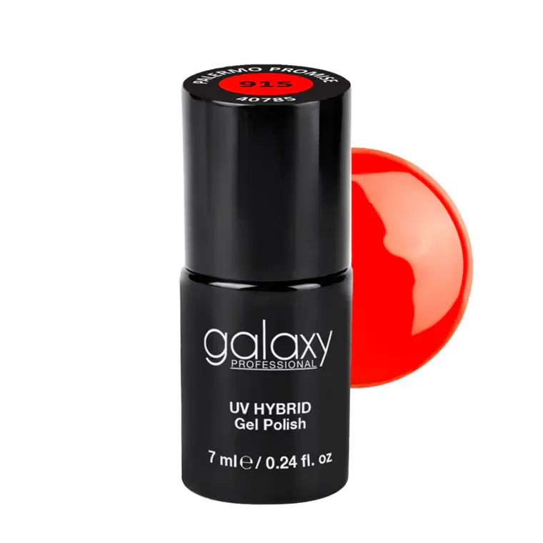 CORAL RED - trajni lak za nokte UV/LED Hybrid 7 ml — Palermo Promise S915 — slika 1