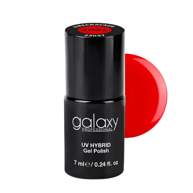 CORAL RED - trajni lak za nokte UV/LED Hybrid 7 ml — Firecracker S1091 — slika 1