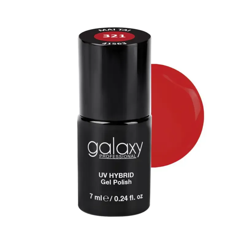 CORAL RED - trajni lak za nokte UV/LED Hybrid 7 ml — Mai Tai S321 — slika 1