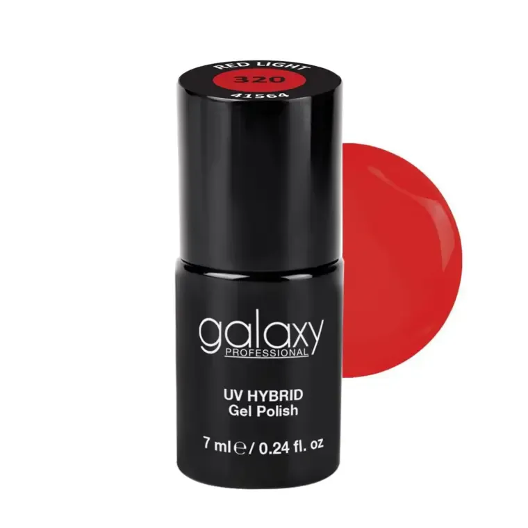 CORAL RED - trajni lak za nokte UV/LED Hybrid 7 ml — Red Light S320 — slika 1