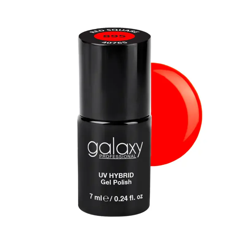 CORAL RED - trajni lak za nokte UV/LED Hybrid 7 ml — Red Square S895 — slika 1