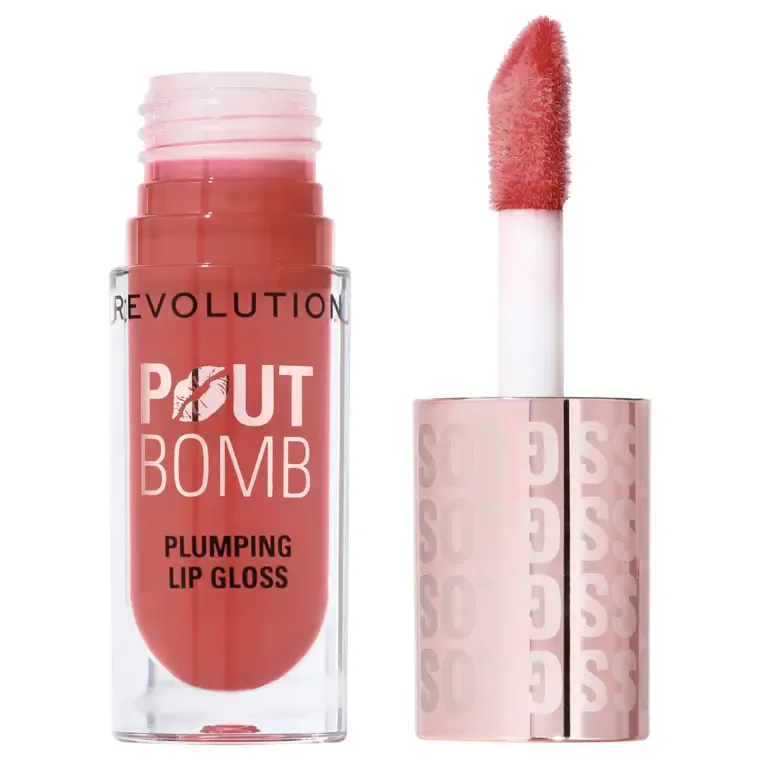 Sjaj za puniji izgled usana - Pout Bomb New — Melba Warm Peach — slika 1