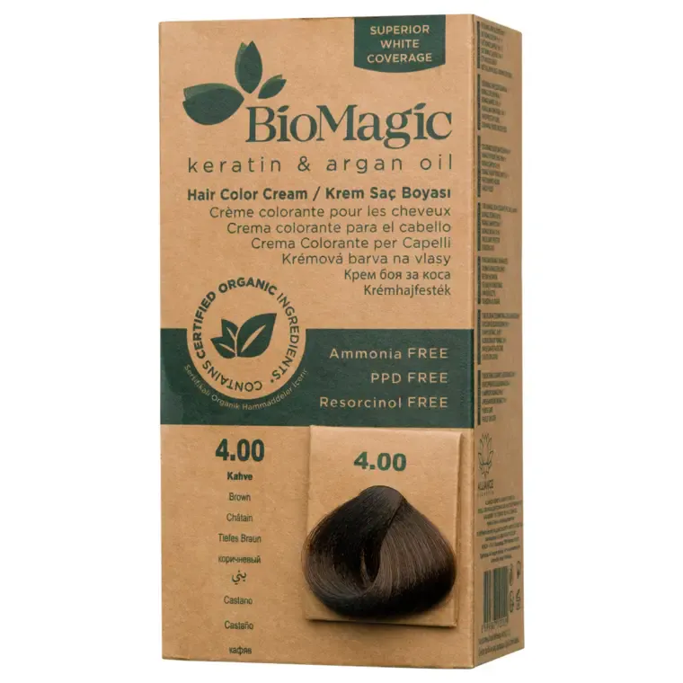 Prirodne nijanse - farba za kosu 60 ml — Braon 4.00 — slika 1