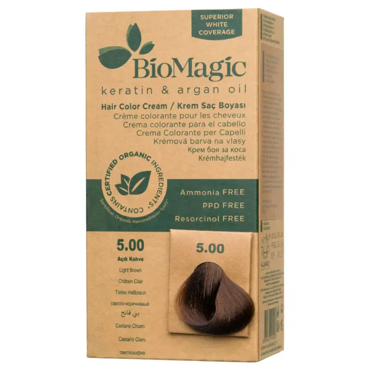 Prirodne nijanse - farba za kosu 60 ml — Svetlobraon 5.00 — slika 1