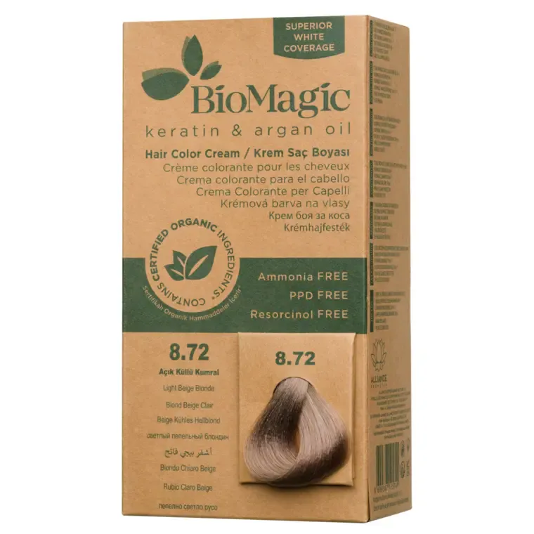 Bež nijanse - farba za kosu 60 ml — Svetlobežplava 8.72 — slika 1